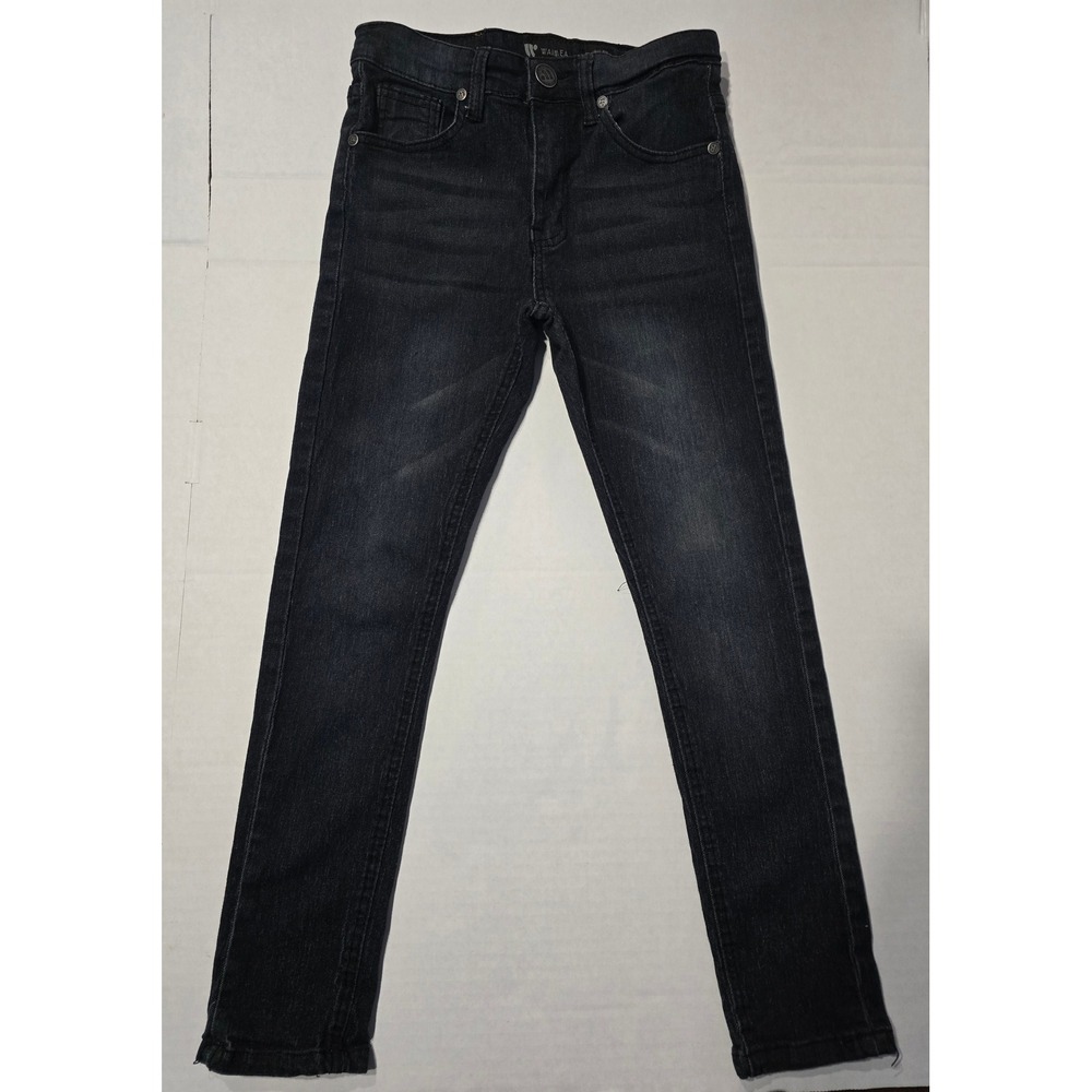 Waimea Kids Boys Skinny Fit Jeans Dark Wash Black Denim Size 8 Stretch Pants
